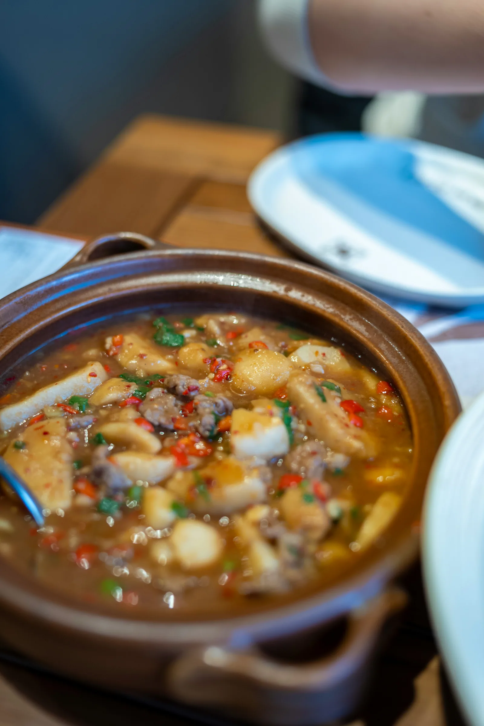 Traditional Spanish bean stew with chorizo and pork