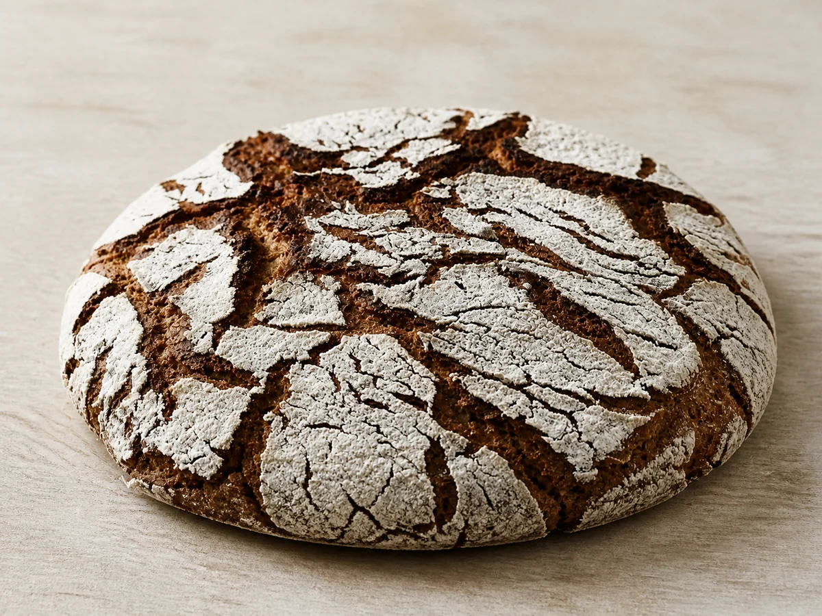 Rustic rye sourdough loaf